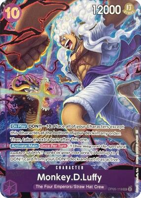 Monkey.D.Luffy (119) (English Version 2nd Anniversary Set) card from One Piece Promotion Cards