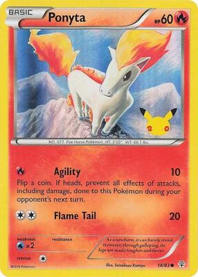 Ponyta (UK Exclusive Promo) card from Miscellaneous Cards & Products