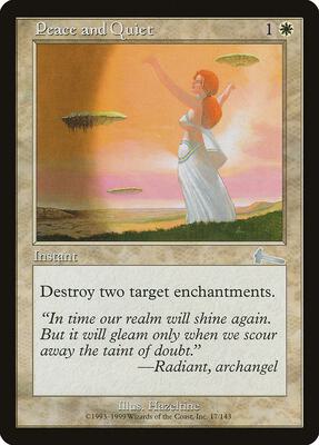 Peace and Quiet card from Urza's Legacy