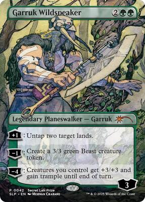 Garruk Wildspeaker card from Secret Lair Showdown