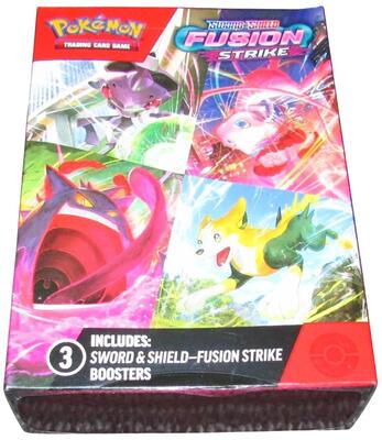 Fusion Strike 3 Pack Hanger Box card from SWSH08: Fusion Strike