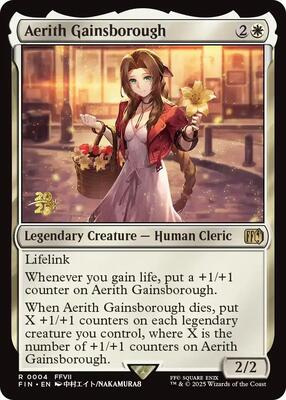 Aerith Gainsborough card from Prerelease Cards