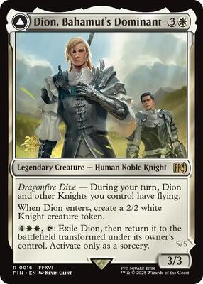 Dion, Bahamut's Dominant card from Prerelease Cards