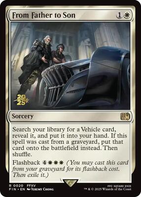 From Father to Son card from Prerelease Cards
