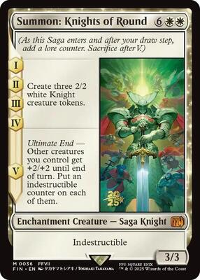 Summon: Knights of Round card from Prerelease Cards