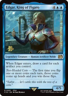 Edgar, King of Figaro card from Prerelease Cards