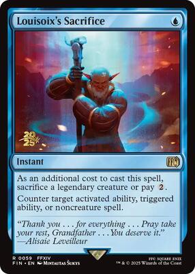 Louisoix's Sacrifice card from Prerelease Cards