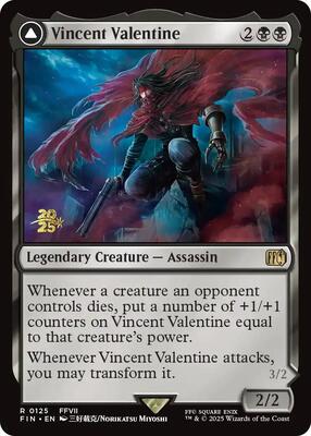 Vincent Valentine card from Prerelease Cards