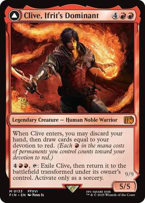 Clive, Ifrit's Dominant card from Prerelease Cards