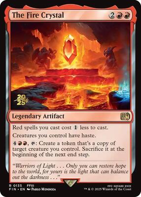 The Fire Crystal card from Prerelease Cards