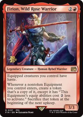 Firion, Wild Rose Warrior card from Prerelease Cards