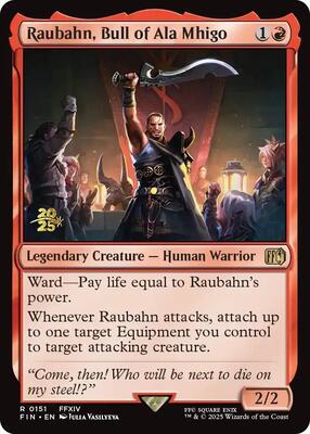 Raubahn, Bull of Ala Mhigo card from Prerelease Cards