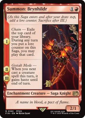 Summon: Brynhildr card from Prerelease Cards