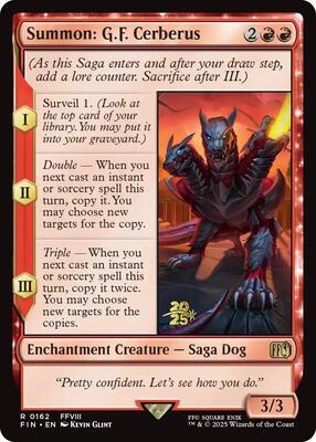 Summon: G.F. Cerberus card from Prerelease Cards