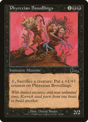 Phyrexian Broodlings card from Urza's Legacy