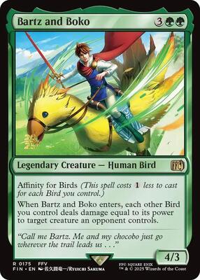 Bartz and Boko card from Prerelease Cards
