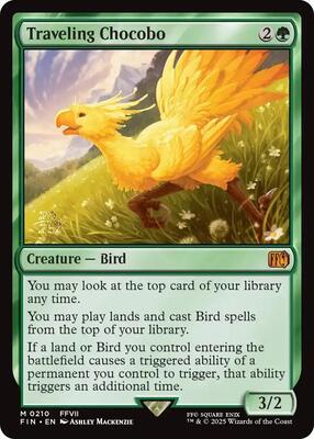 Traveling Chocobo card from Prerelease Cards