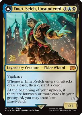 Emet-Selch, Unsundered card from Prerelease Cards