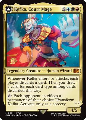 Kefka, Court Mage card from Prerelease Cards
