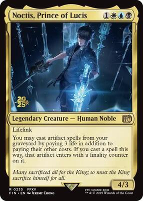 Noctis, Prince of Lucis card from Prerelease Cards
