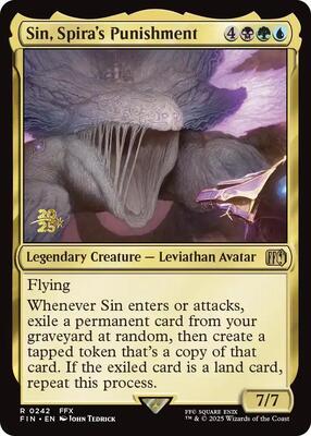 Sin, Spira's Punishment card from Prerelease Cards