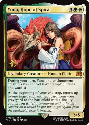 Yuna, Hope of Spira card from Prerelease Cards