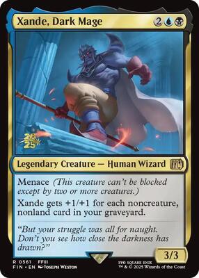 Xande, Dark Mage card from Prerelease Cards