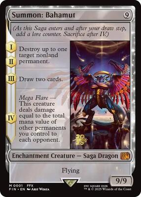 Summon: Bahamut card from Prerelease Cards