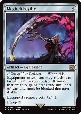 Magitek Scythe card from Prerelease Cards