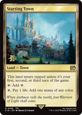 Starting Town card from Prerelease Cards