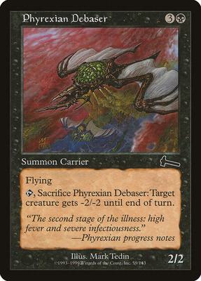 Phyrexian Debaser card from Urza's Legacy