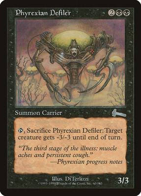 Phyrexian Defiler card from Urza's Legacy