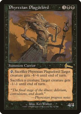 Phyrexian Plaguelord card from Urza's Legacy