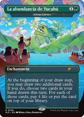 La abundancia de Yucahú - Sylvan Library card from Secret Lair Drop Series