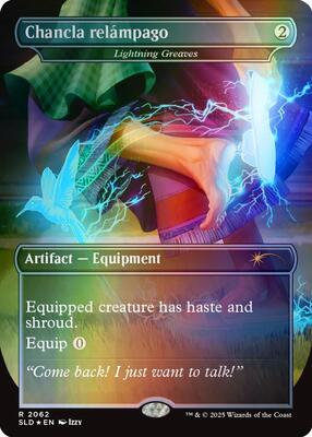 Chancla relámpago - Lightning Greaves (Rainbow Foil) card from Secret Lair Drop Series