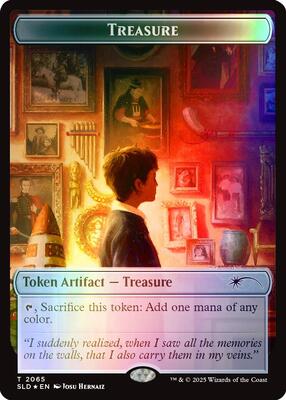 Treasure Token (2065) (Rainbow Foil) card from Secret Lair Drop Series