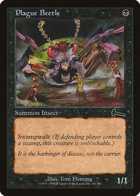 Plague Beetle card from Urza's Legacy