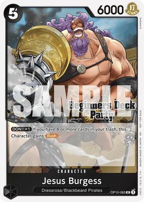 Jesus Burgess (Beginners Deck Party [ST-23] - [ST-28] Participation Pack) card from One Piece Promotion Cards