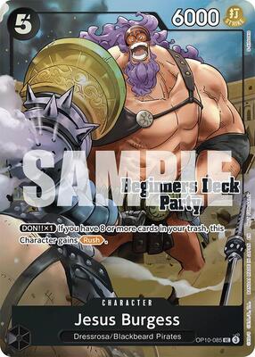 Jesus Burgess (Beginners Deck Party [ST-23] - [ST-28] Winner Pack) card from One Piece Promotion Cards