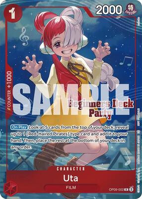 Uta (Beginners Deck Party [ST-23] - [ST-28] Winner Pack) card from One Piece Promotion Cards