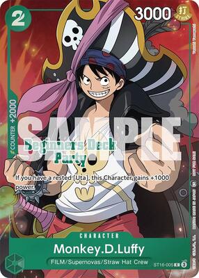 Monkey.D.Luffy (Beginners Deck Party [ST-23] - [ST-28] Winner Pack) card from One Piece Promotion Cards