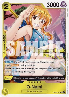 O-Nami (Beginners Deck Party [ST-23] - [ST-28] Participation Pack) card from One Piece Promotion Cards