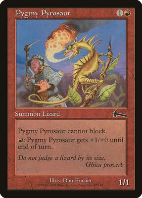 Pygmy Pyrosaur card from Urza's Legacy