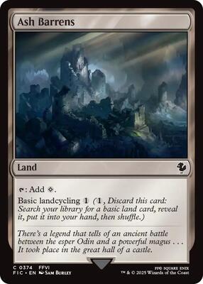 Ash Barrens (Surge Foil) card from Commander: FINAL FANTASY