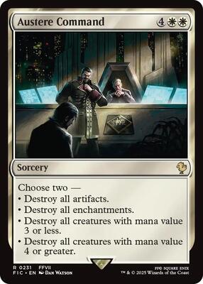 Austere Command (Surge Foil) card from Commander: FINAL FANTASY