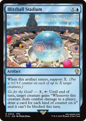 Blitzball Stadium (Surge Foil) card from Commander: FINAL FANTASY