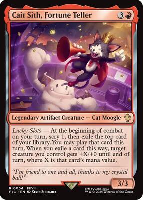Cait Sith, Fortune Teller (Surge Foil) card from Commander: FINAL FANTASY