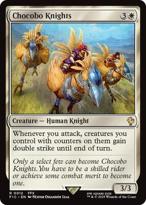 Chocobo Knights (Surge Foil) card from Commander: FINAL FANTASY