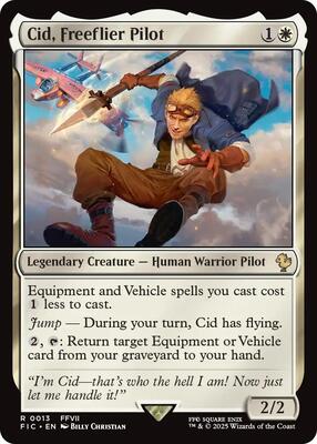 Cid, Freeflier Pilot (Surge Foil) card from Commander: FINAL FANTASY