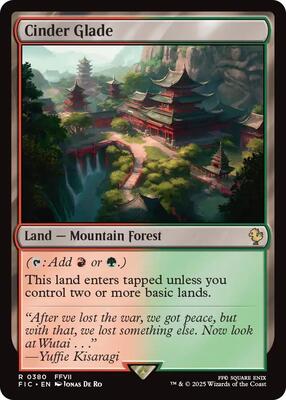 Cinder Glade (Surge Foil) card from Commander: FINAL FANTASY
